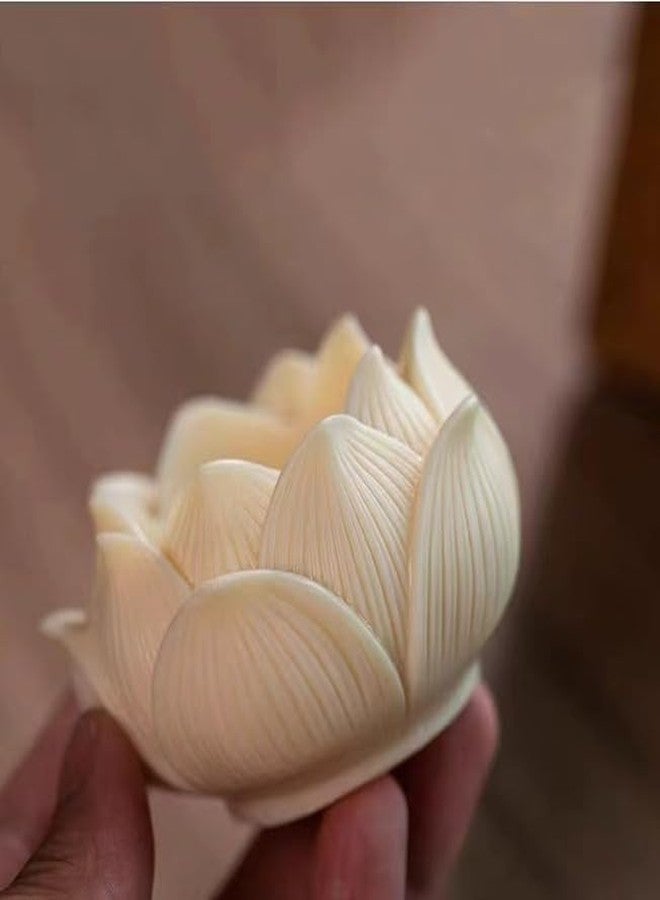 PICKARTME Polyresin Decorative Lotus Buddha Monk Idol Statue Showpiece for Car Dashboard/Home Decor Living Room Pooja Room Office Table Decorative Gifts- 2 pcs - Image 3